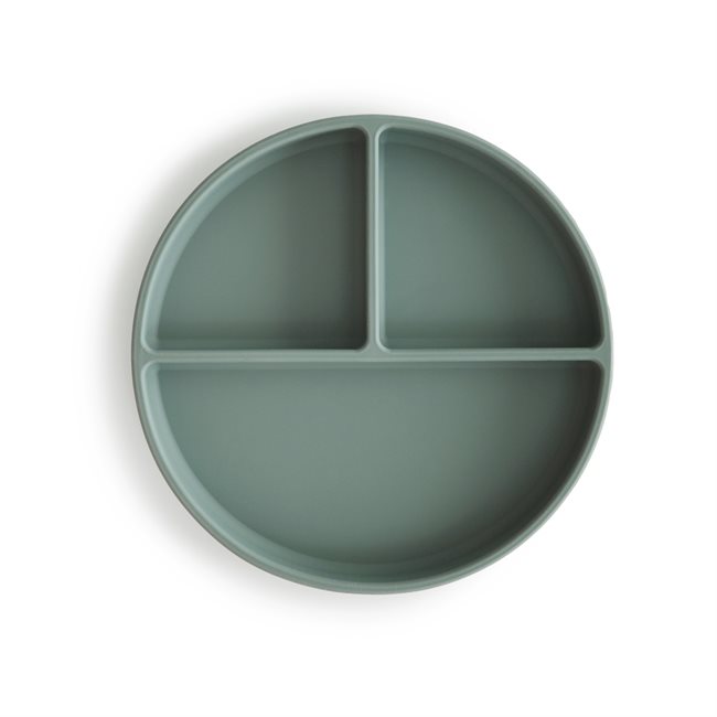 Mushie - Silicone Plate - Cambridge Blue - 18.5 cm v:6579373
