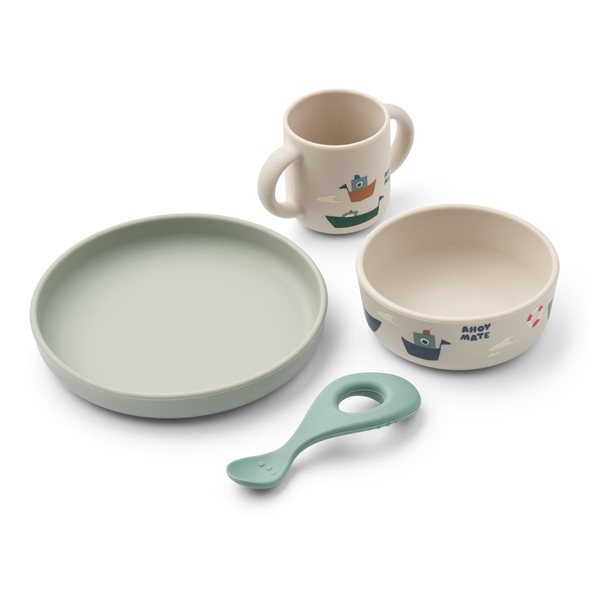 – Vivi Printed Tableware Set – Sailing / Sandy – One size v:7840560 – Vivi Printed Tableware Set – Sailing / Sandy – One size v:7840560