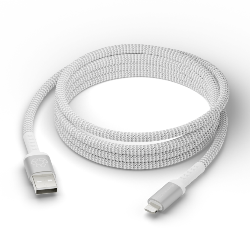 dbramante1928 – Re-charge – BRD Kabel – USB-A til Lightning, 2,5m – Hvit v:4932158