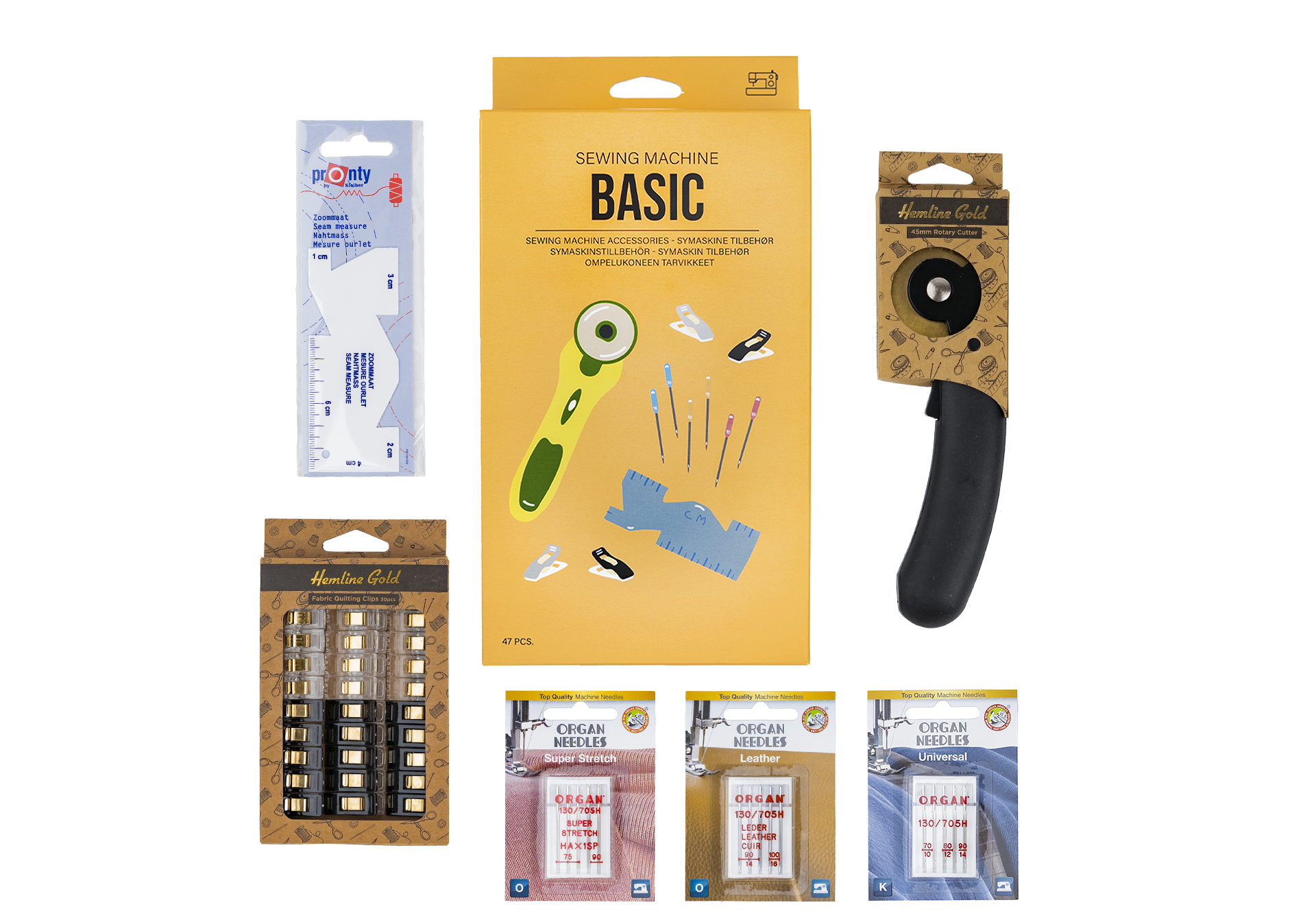 Brother - Basic Accessory Sewing Box 47 Parts - Gratis frakt v:6539093