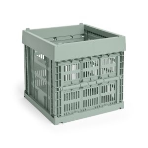 HAY – Colour Crate Cube Oppbevaringsboks (Salviegrønn) – Green v:6012673 HAY – Colour Crate Cube Oppbevaringsboks (Salviegrønn) – Green v:6012673