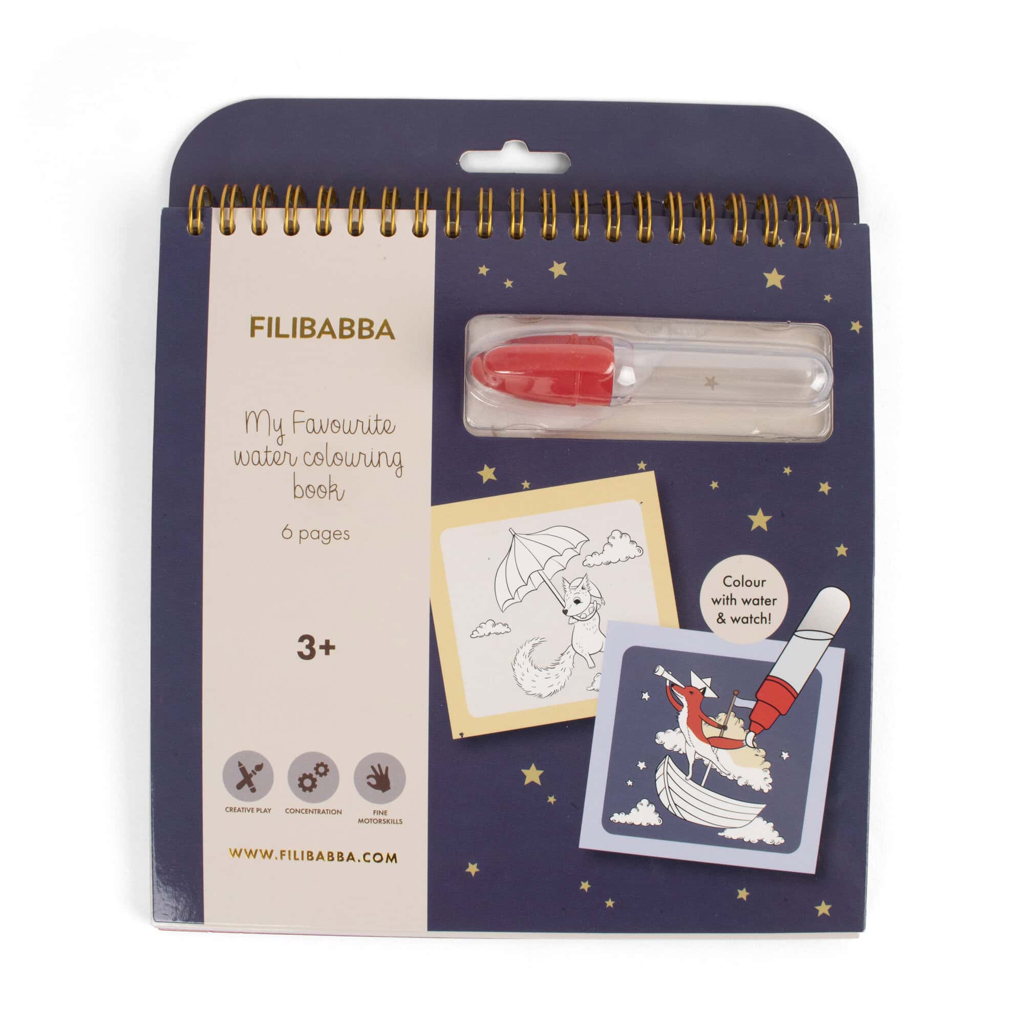 Filibabba – Dreamy Adventurers Water Colouring Book – (FI-03832) v:4583009 Filibabba – Dreamy Adventurers Water Colouring Book – (FI-03832) v:4583009