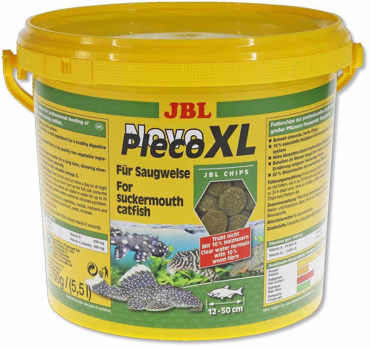 JBL Pronovo Pleco Wafer Xl 5,5L (152.0456) - Gratis frakt v:3343322