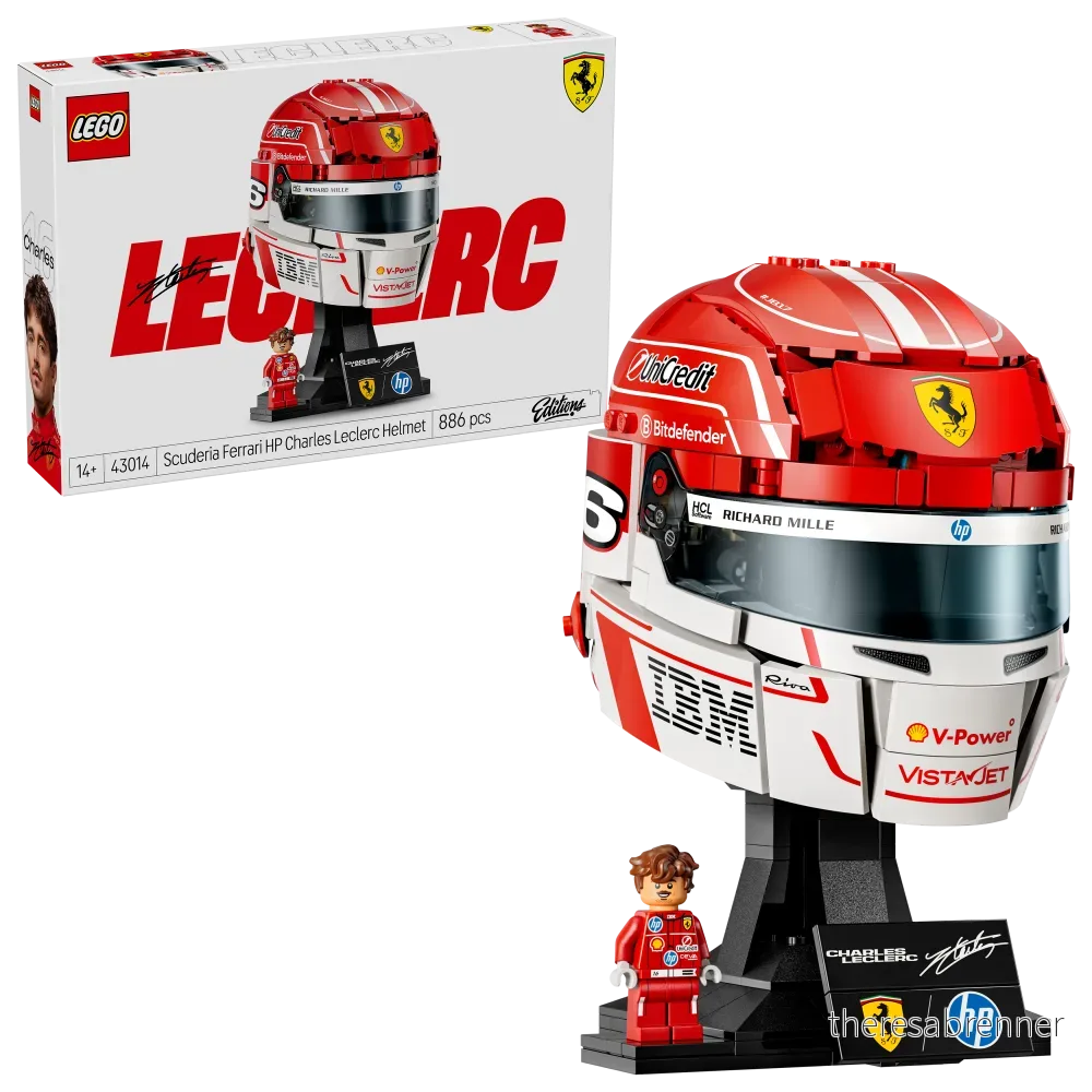 LEGO - Editions Formula 1 - Scuderia Ferrari HP Charles Leclerc hjelm (43014) - Gratis frakt v:7094050
