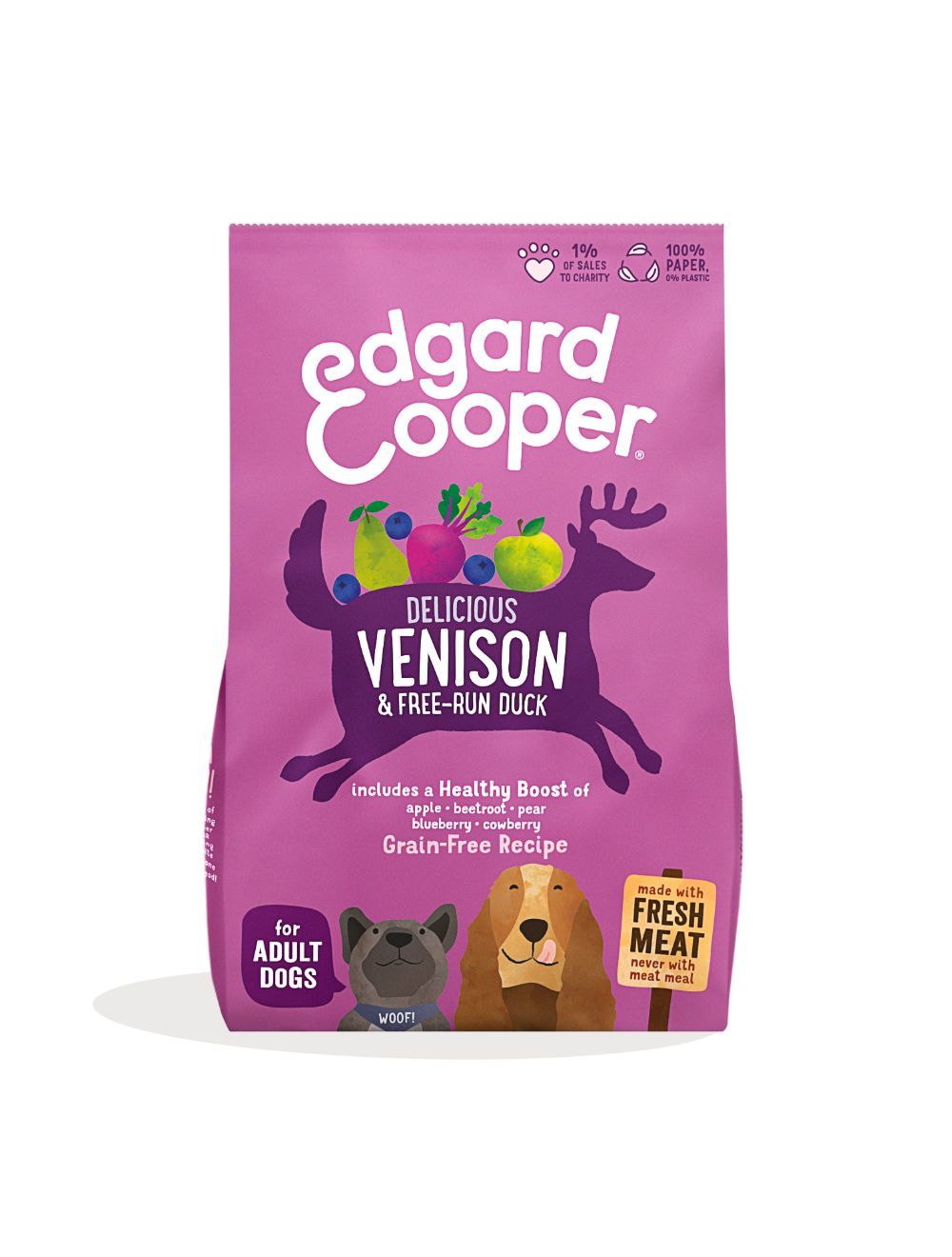 Edgard Cooper - Fresh Venison & Free-Run Duck - 7kg - (542503948514) - Gratis frakt v:1079389