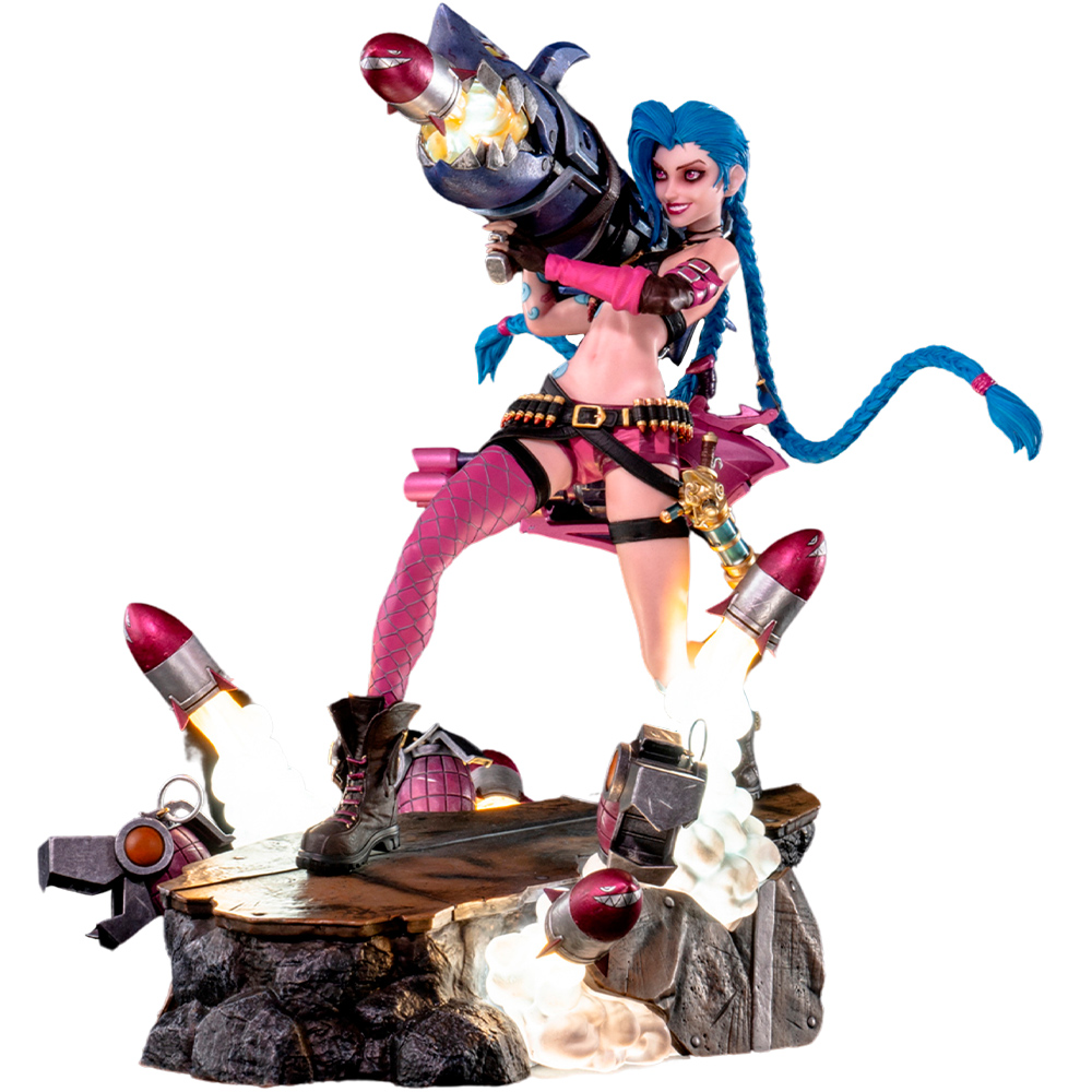 PureArts League of Legends - Jinx 1/6 Scale Statue - Gratis frakt v:5019864