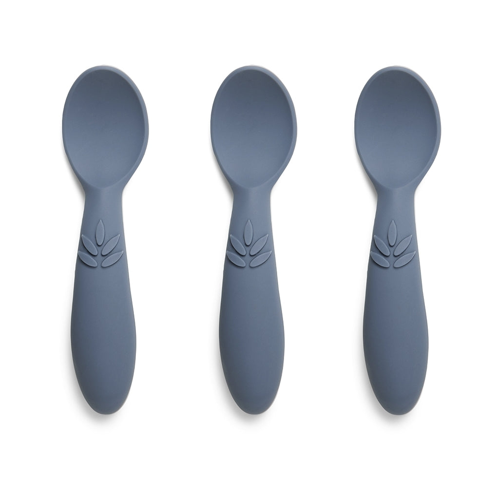 Nuuroo - Ella Silicone Spoon 3-Pack - Bering Sea - Bering Sea v:6651365