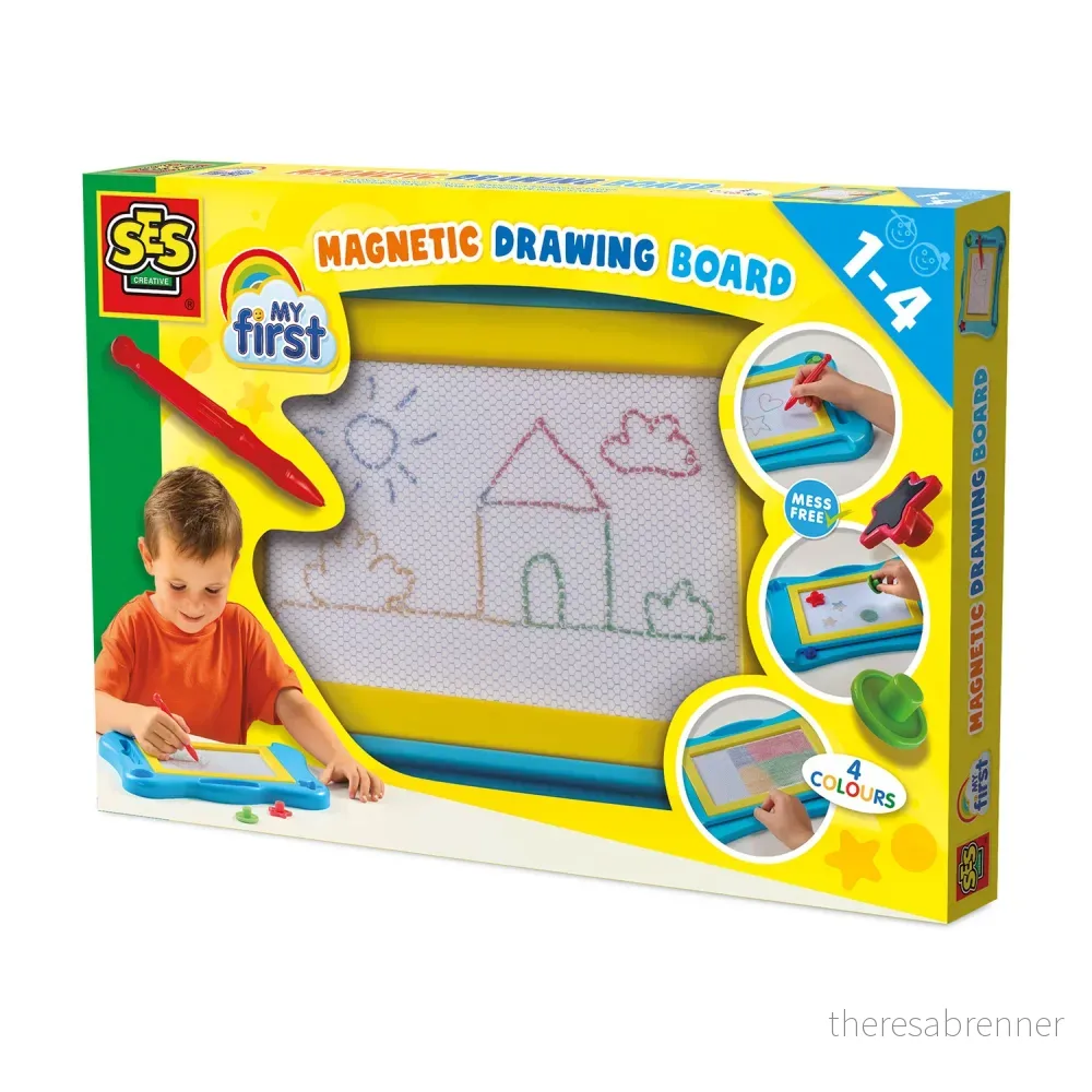 SES Creative - My First - Magnetic Drawing Board with Colours (S14479) v:4262289