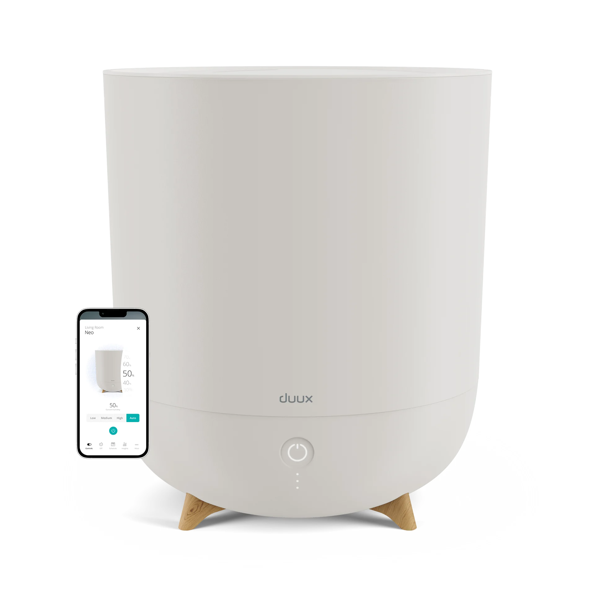 Duux Neo Smart Ultrasonisk Luftfukter – Greige – 500 ml/t – 5L – App & stemmestyring – Gratis frakt v:9763345 Duux Neo Smart Ultrasonisk Luftfukter – Greige – 500 ml/t – 5L – App & stemmestyring – Gratis frakt v:9763345
