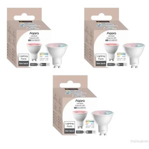 Aqara GU10 LED Lyspære T2 (RGB + CCT) – 3-pk Smarte Spotpærer – Gratis frakt v:6120937 Aqara GU10 LED Lyspære T2 (RGB + CCT) – 3-pk Smarte Spotpærer – Gratis frakt v:6120937