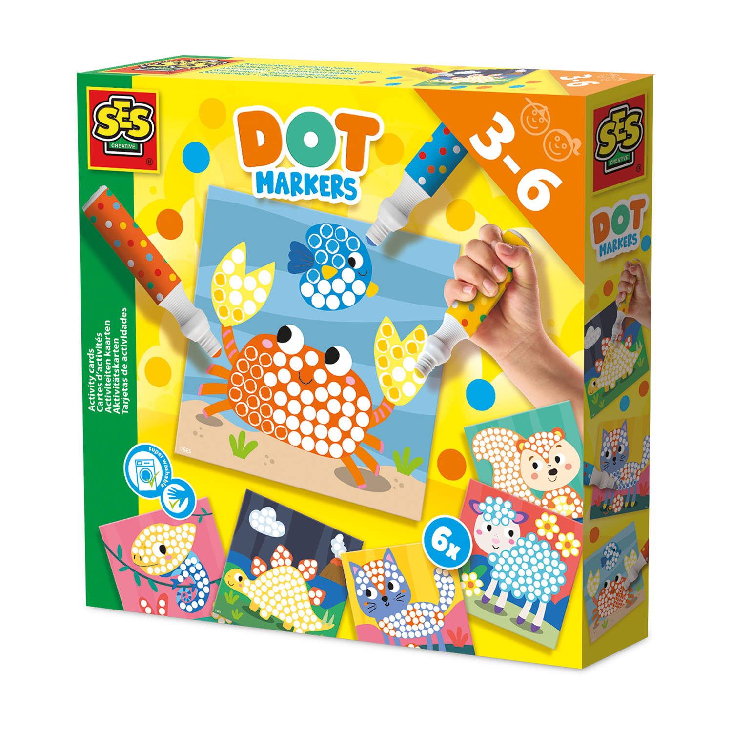 SES Creative - Dot markers - Activity cards Fargebilder, sett - (S14602) v:2896893