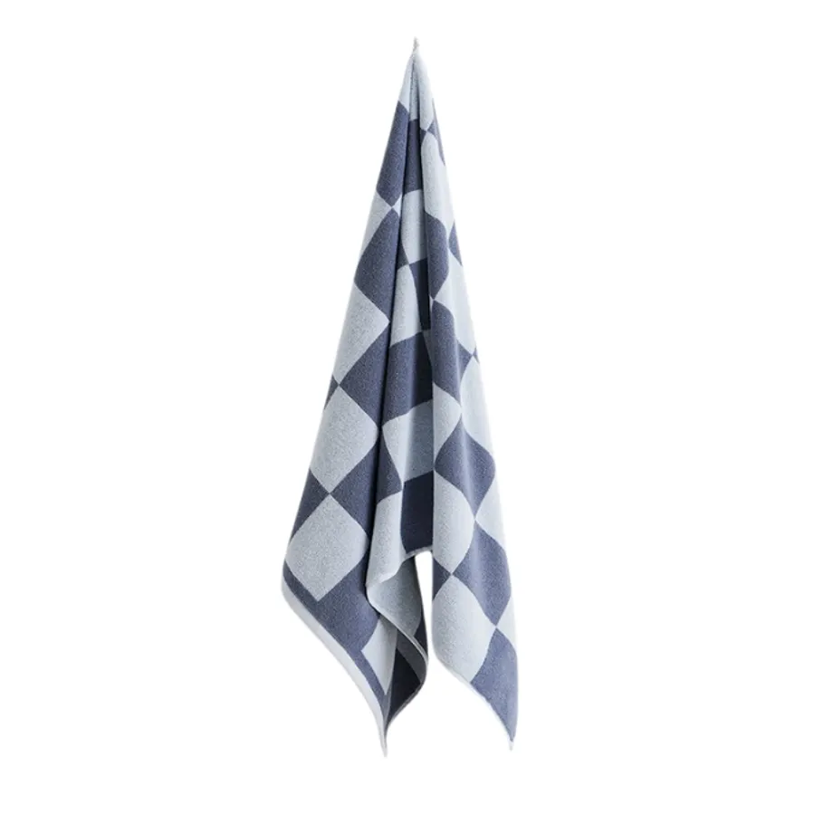 HAY – Check Badehåndkle B70 x L136 (Stålblå) – Blue v:7768394 HAY – Check Badehåndkle B70 x L136 (Stålblå) – Blue v:7768394