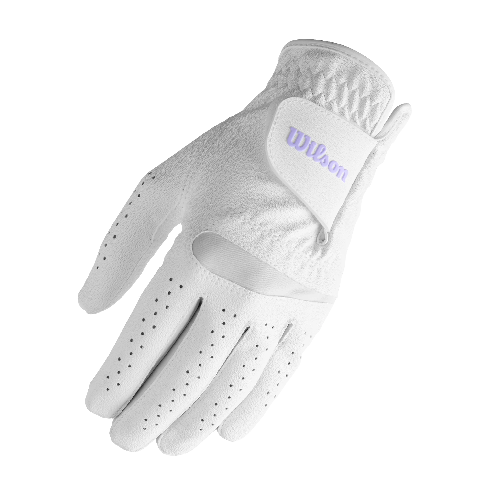 Wilson – Feel Plus Dame Golfhanske Venstrehånd Small – Komfortabel Syntetisk Golfhanske – White – S v:8879520
