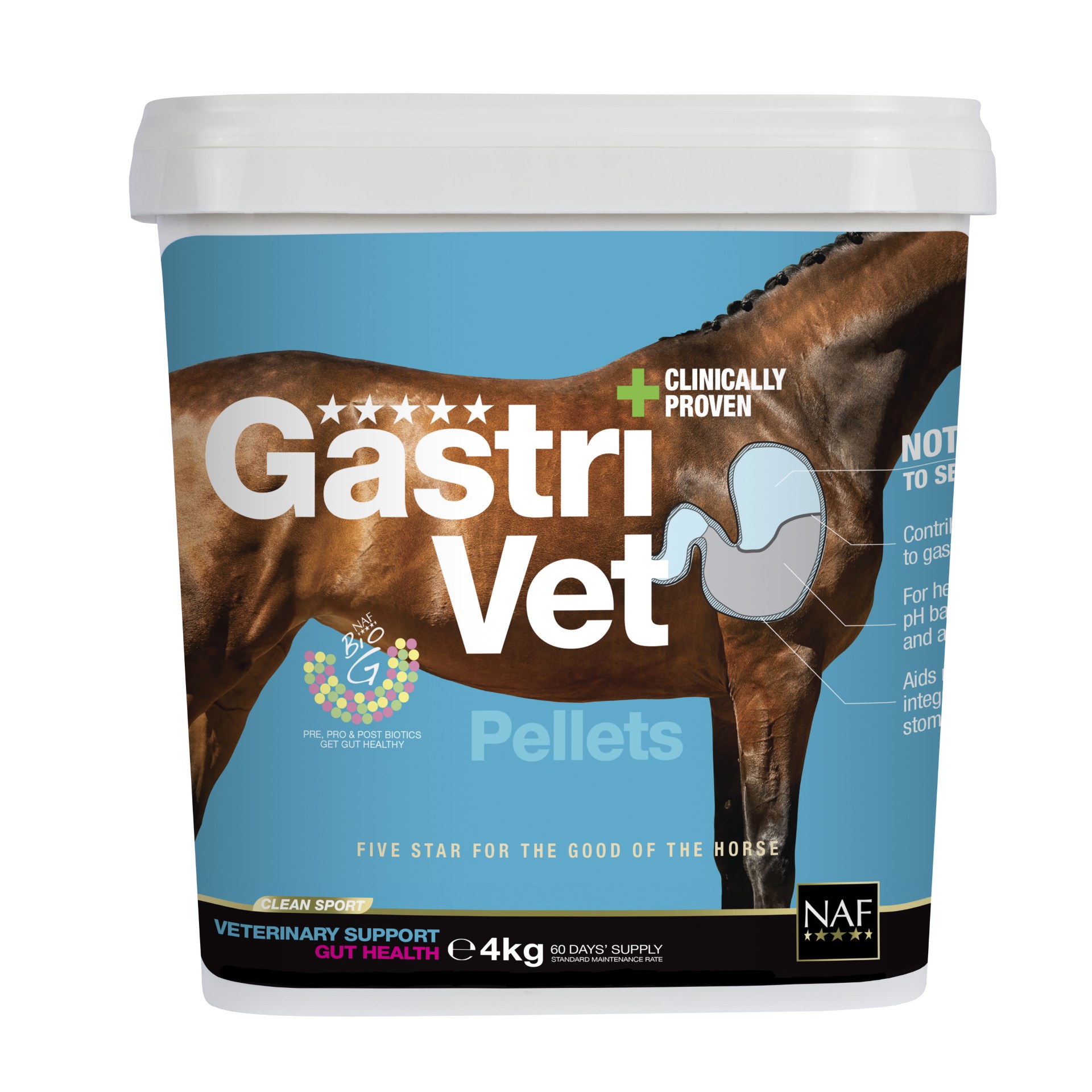 NAF - GastriVet - 4kg - Gratis frakt v:7719780