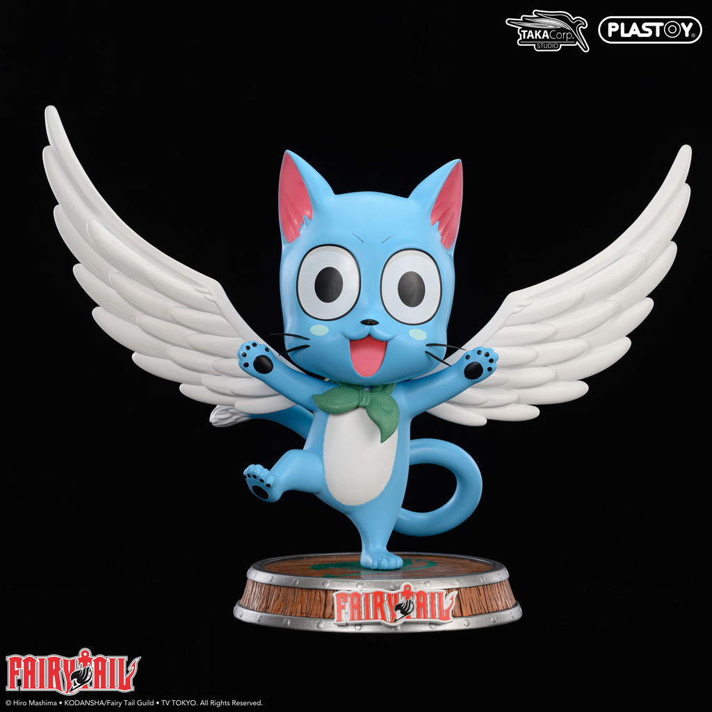 HAPPY - FAIRY TAIL STATUE - Gratis frakt v:4483809