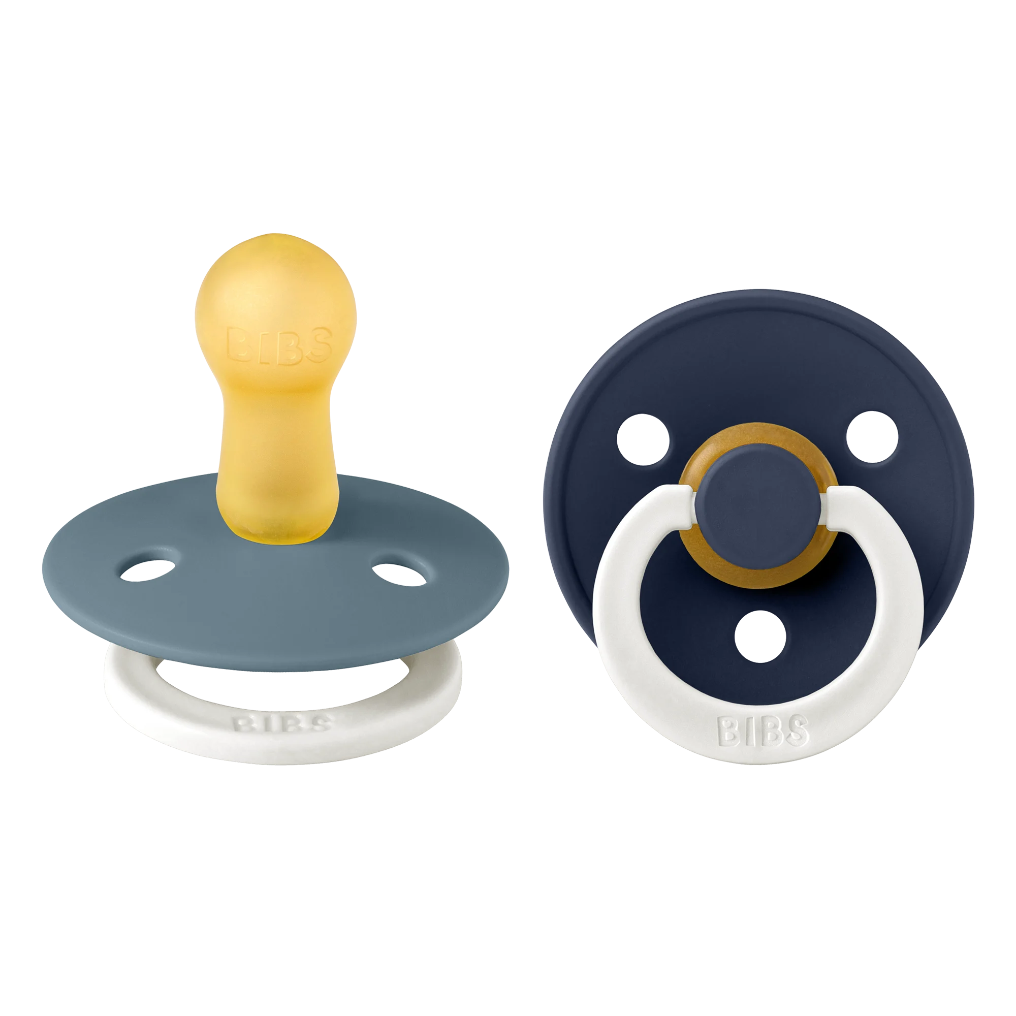 BIBS - Pacifier Colour 2 PACK - Petrol GLOW/Deep Space GLOW - Size 2 v:9164001