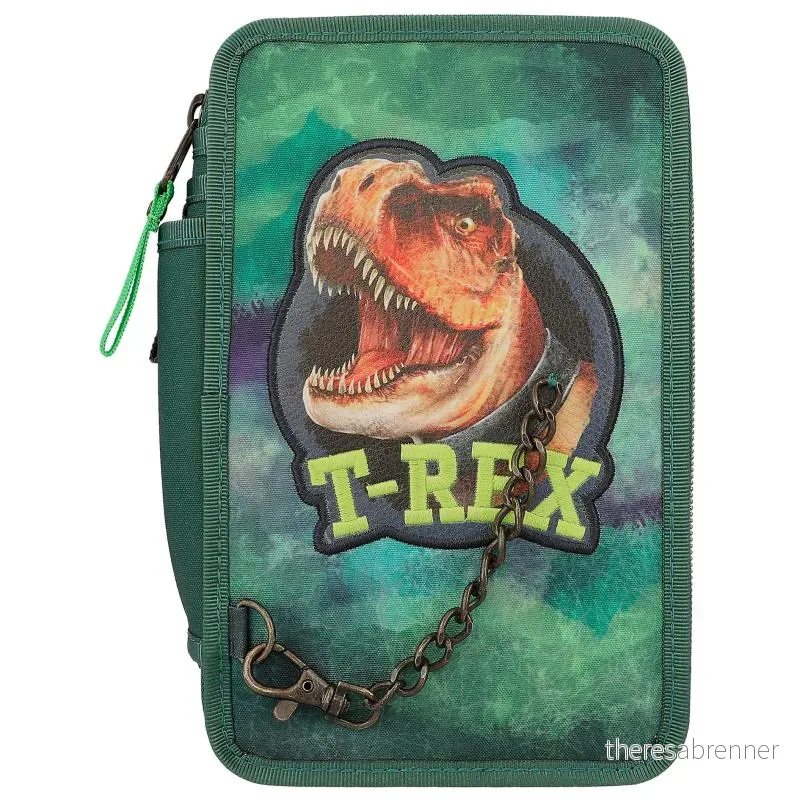 Dino World – Triple Pencil Case – T-REX – Green -( 0412506 ) v:3934425 Dino World – Triple Pencil Case – T-REX – Green -( 0412506 ) v:3934425