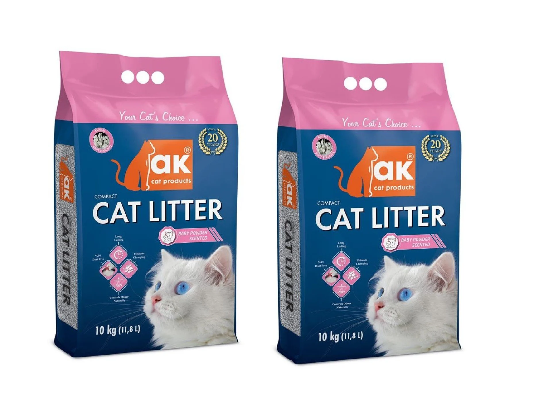AK - 2x Cat litter with scent 10 kg - Bundle v:3912267