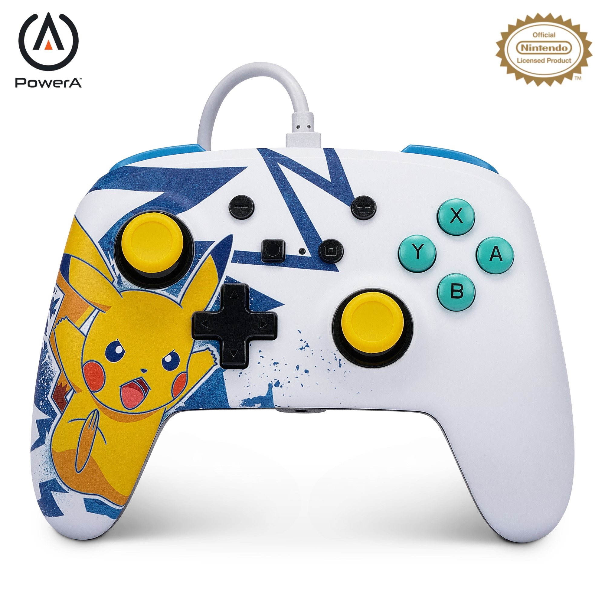 PowerA NSW ENH Wired Controller - Pikachu High Voltage /Nintendo Switch - Nintendo Switch - PIKACHU HIGH VOLTAGE - Engelsk - Standard v:4639375