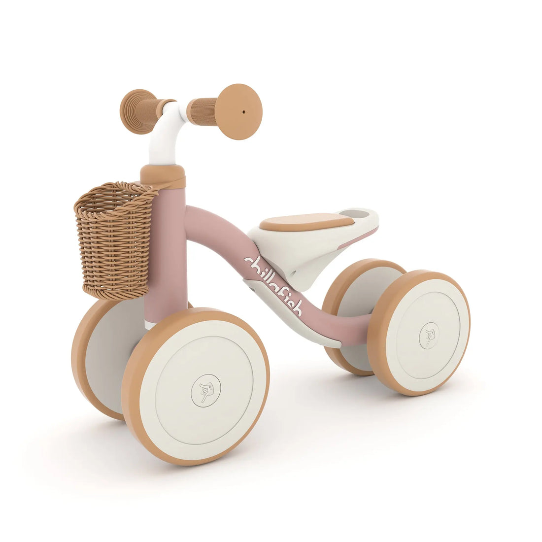 CHILLAFISH – Cruzi 4-wheel first ride-on with woven basket, comfy seat and silent anti-skid wheels (CPQR02PIN) v:7910162 CHILLAFISH – Cruzi 4-wheel first ride-on with woven basket, comfy seat and silent anti-skid wheels (CPQR02PIN) v:7910162