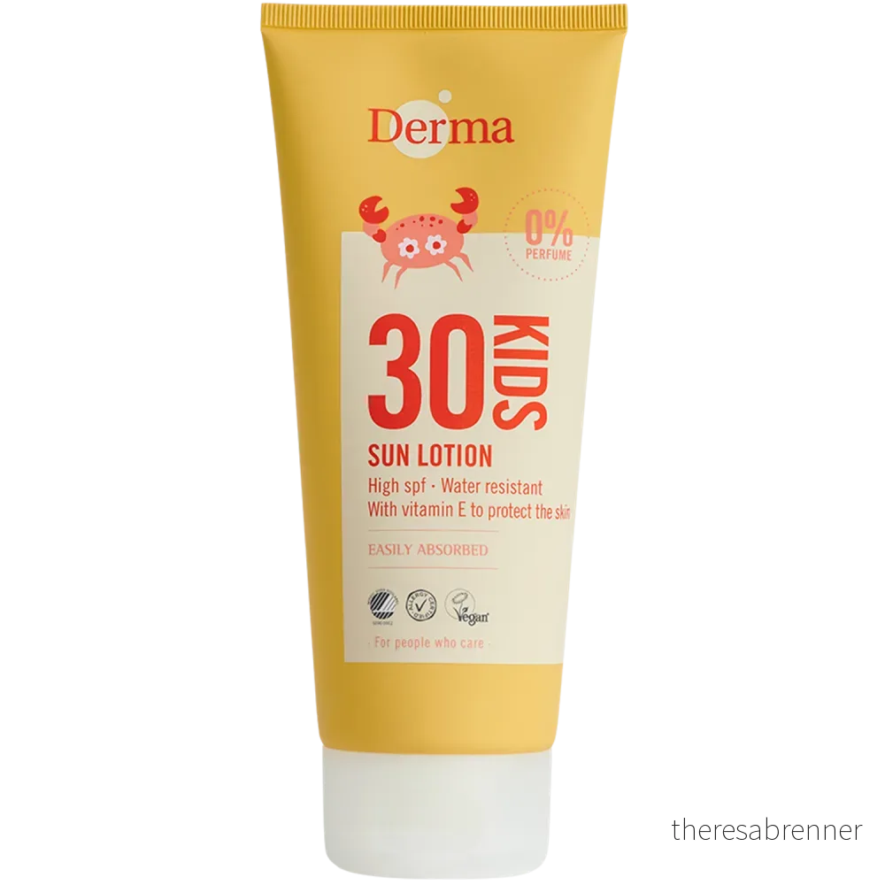 Derma - Kids Sun Lotion - SPF30 - 200 ml v:2433089
