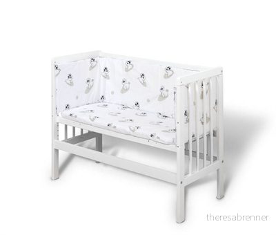 Babytrold - Bedside crib White - Gratis frakt v:3104528