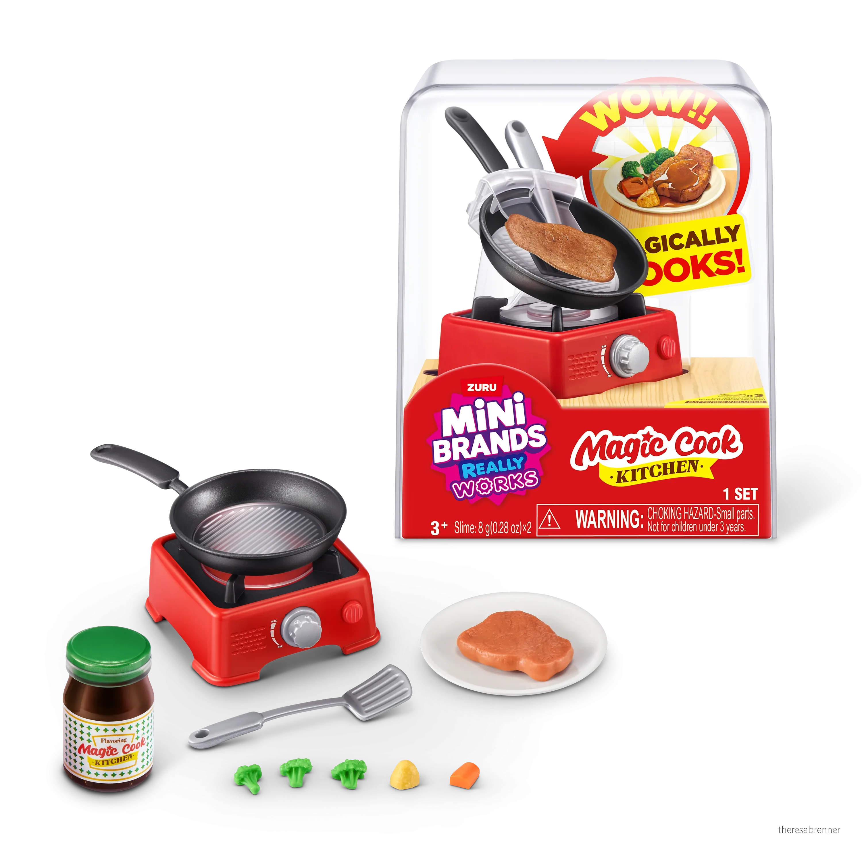 Mini Brands - Magic Cook Kitchen S1 - Steak with Pan - Steak with Pan - Bob v:9916602