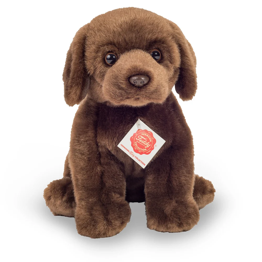 Teddy Hermann - Sitting Labrador dark brown 25 cm (919582) v:3428439