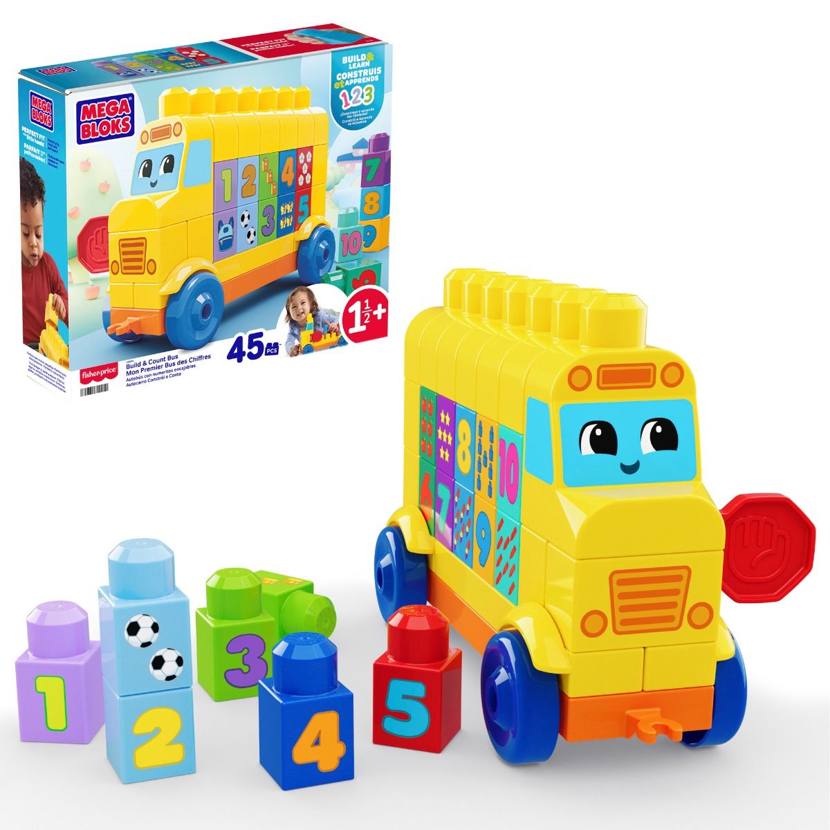 Mega Blocks – Build & Count Bus (JKG34) v:7280944