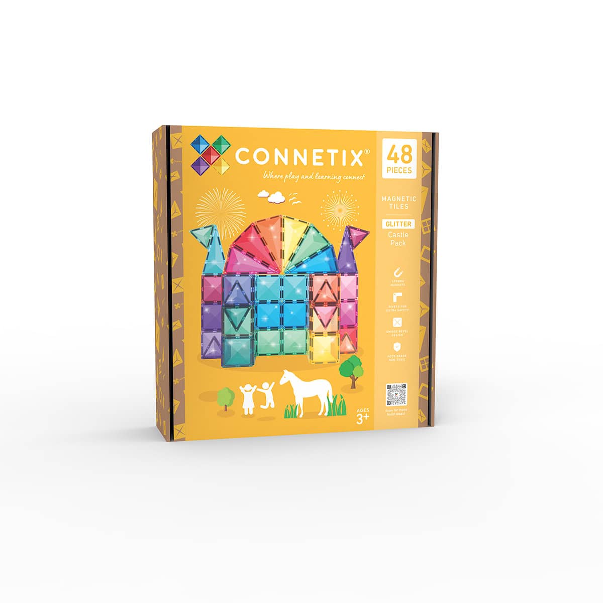 Connetix – Glitter Castle Pack – Magnet Set (CT-G-00048-GP) – Gratis frakt v:6230700 Connetix – Glitter Castle Pack – Magnet Set (CT-G-00048-GP) – Gratis frakt v:6230700