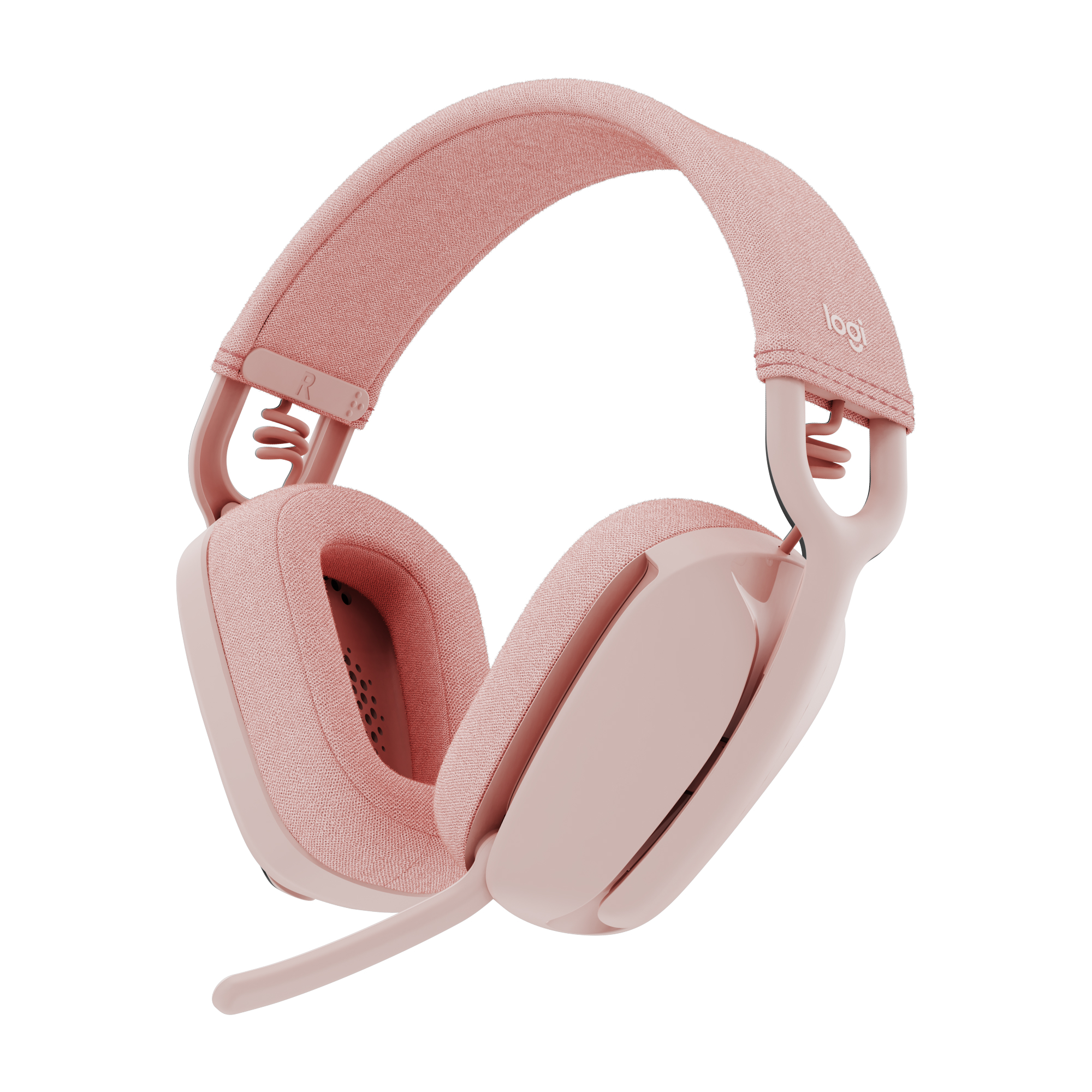 Logitech - Zone Vibe 100 Lightweight Wireless Over Ear Headphones - Noise Canceling Microphone - ROSE - Rose - Gratis frakt v:5334086
