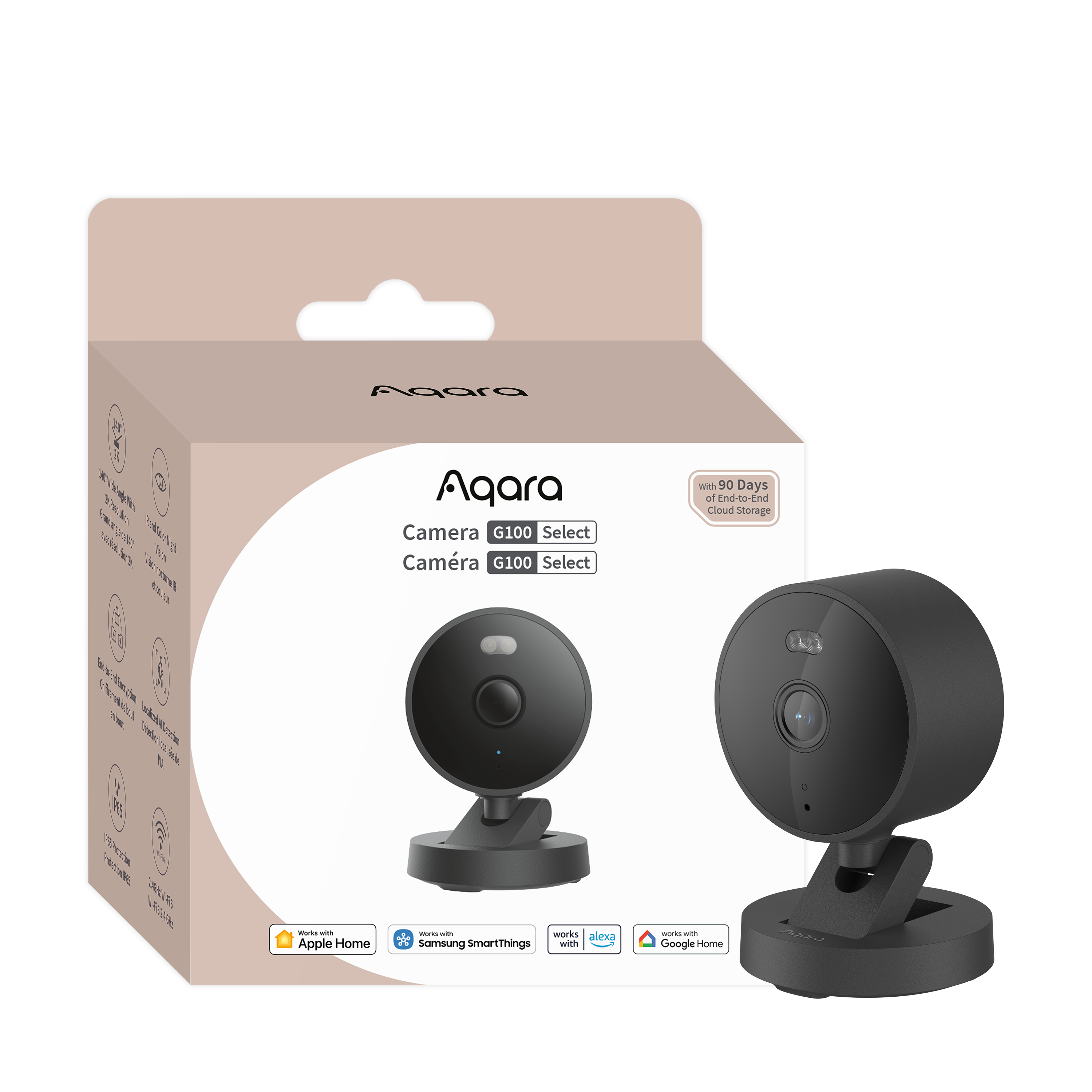 Aqara Camera G100 Select – 2K Smart Camera with Night Vision – Black v:6918722 Aqara Camera G100 Select – 2K Smart Camera with Night Vision – Black v:6918722