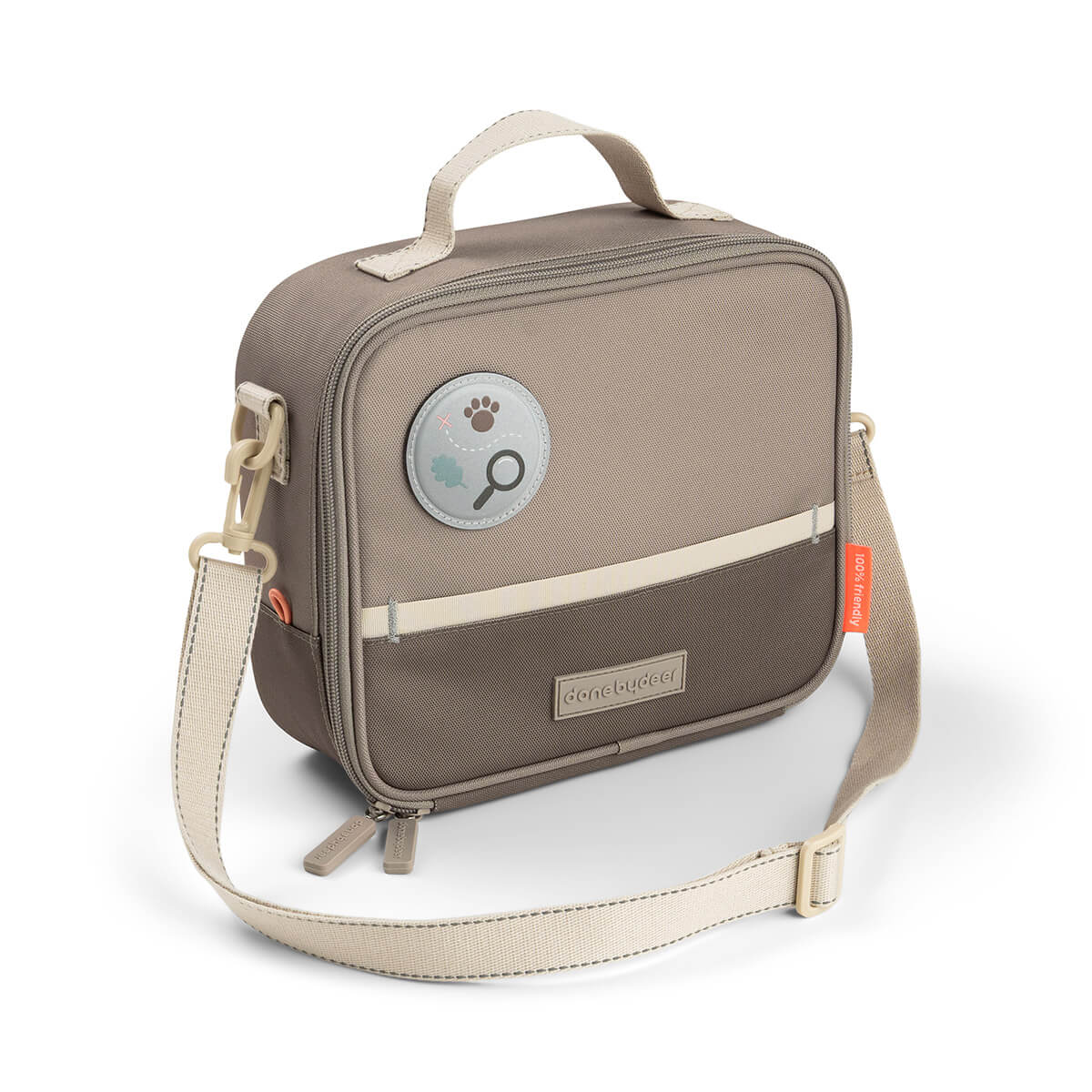 Done by Deer - Insulated lunch bag Tiny trails - Sand - 4 L v:3077422