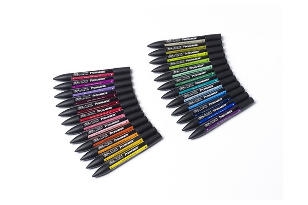 Winsor & Newton - Promarker Set - Student 24pcs + Wallet - Gratis frakt v:6772323
