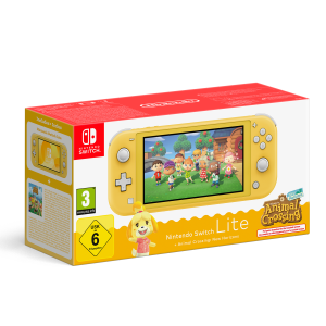 Nintendo Switch Lite – Animal Crossing New Horizons Bundle – Yellow – Nintendo Switch – Engelsk – Bundle Edition – Gratis frakt v:1943831 Nintendo Switch Lite – Animal Crossing New Horizons Bundle – Yellow – Nintendo Switch – Engelsk – Bundle Edition – Gratis frakt v:1943831