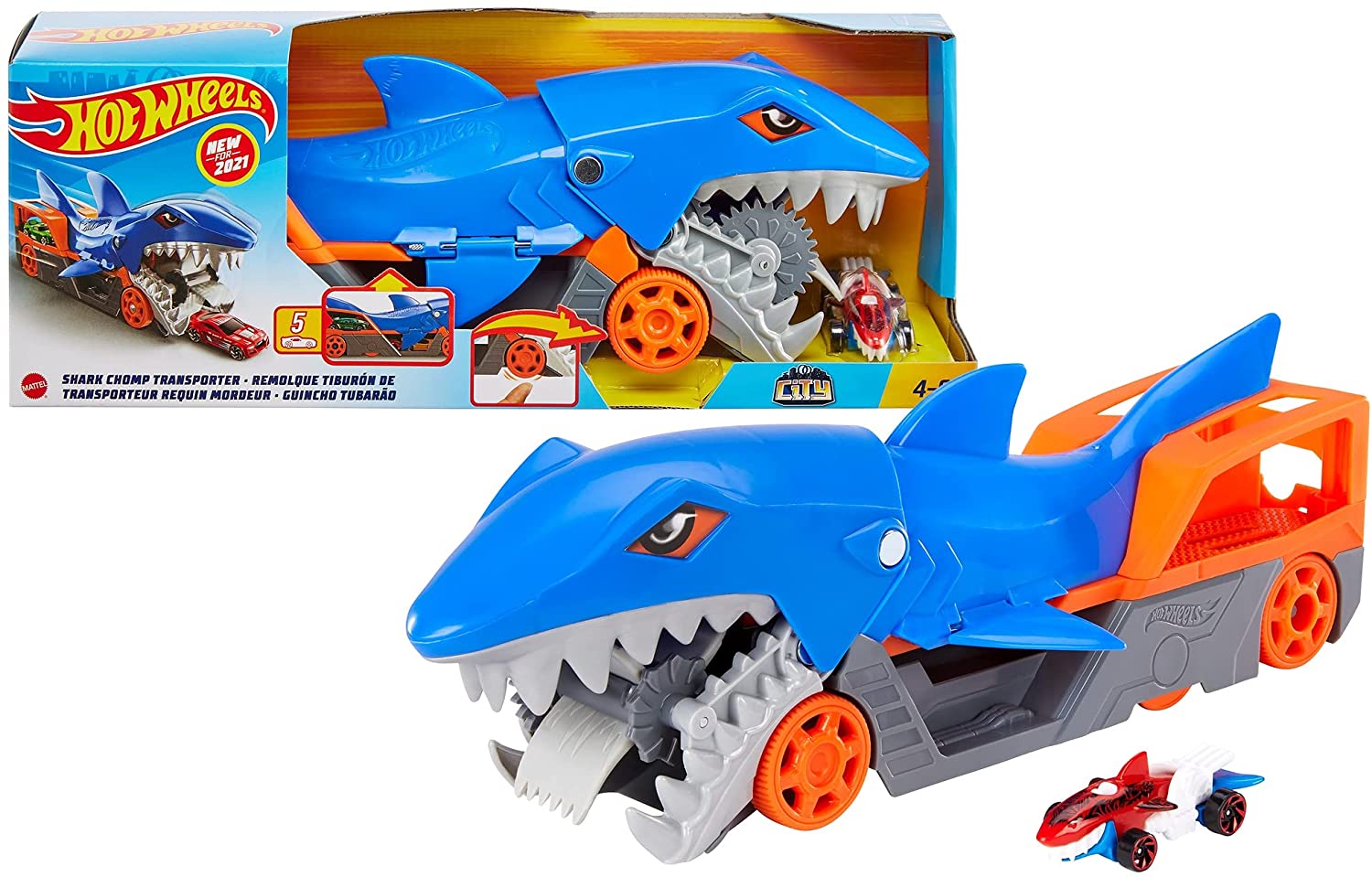 Hot Wheels - Shark Chomp Transporter (GVG36) v:7051170