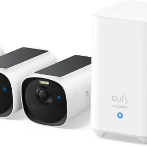 Eufy eufyCam E40 – 3x 2K Kamera med Solpanel og HomeBase 2 – Gratis frakt v:8159245