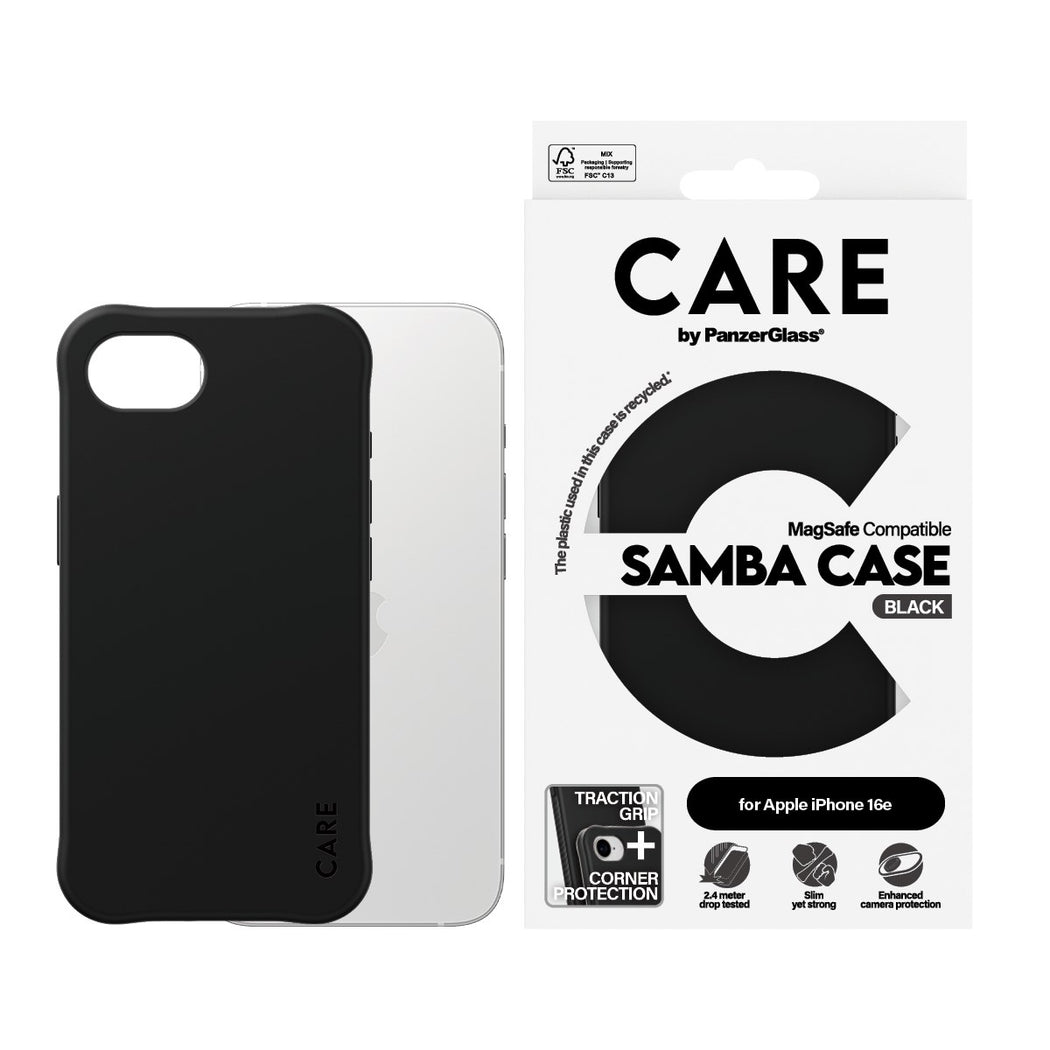 CARE by PanzerGlass - Case - Black- iPhone 16e v:8485564