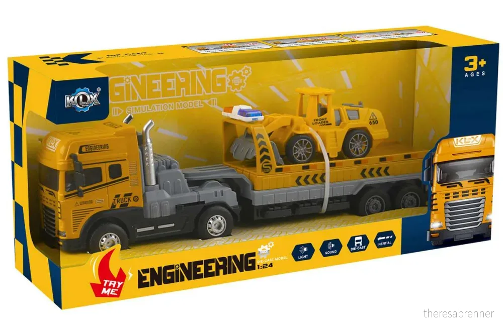 KLX - Die-cast truck w/hanger, bulldozer light & sound (534678) v:8849800
