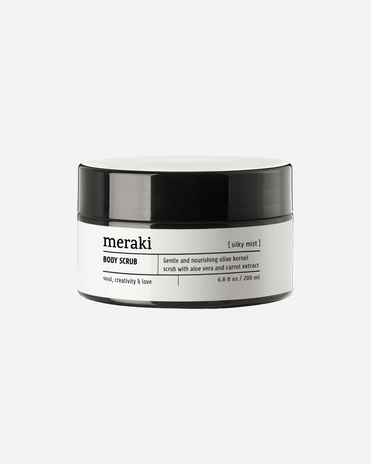 - Oliven kroppsskrubb, Silky mist - Grey - 200 ml v:5405895