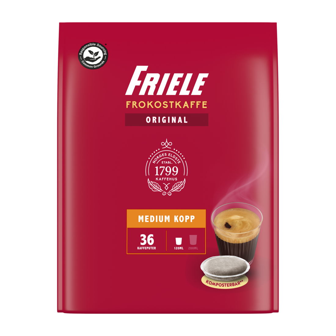 Senseo Friele Original Kaffiputer – 36 stk – Balansert Middels Brenning med Fyldig Ettersmak v:3910448 Senseo Friele Original Kaffiputer – 36 stk – Balansert Middels Brenning med Fyldig Ettersmak v:3910448