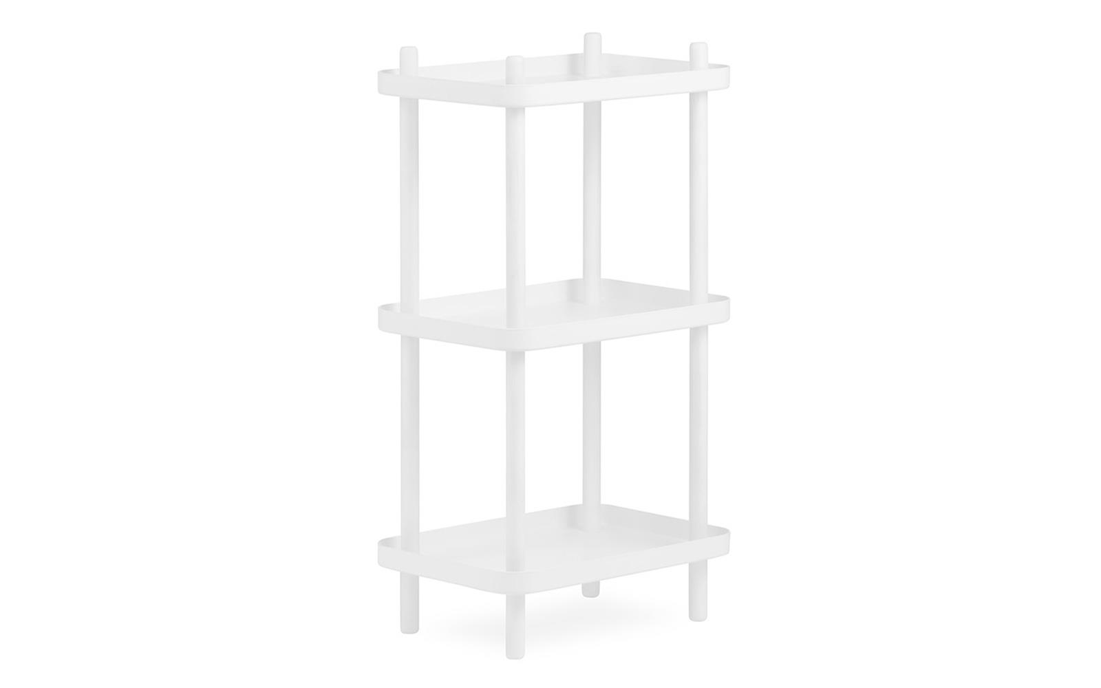 Normann Copenhagen - Block Hylle - 87x50x35 cm - Hvit - 35.0 - White - 50.0 - 87.0 - Gratis frakt v:5295745