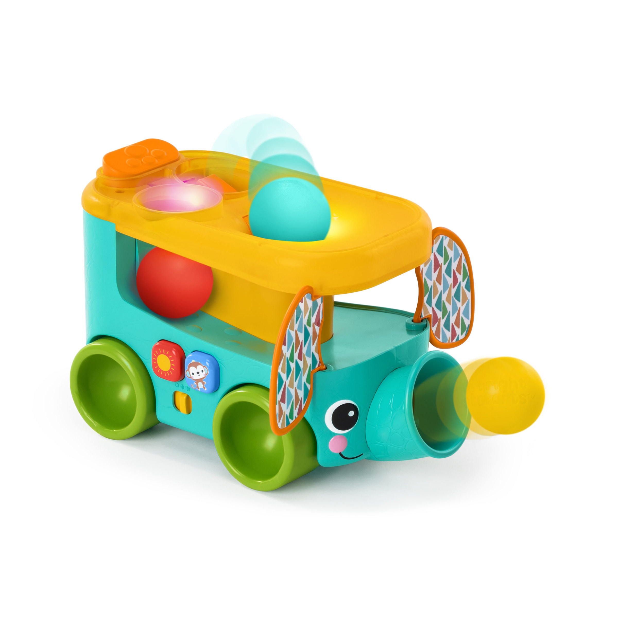 Bright Starts – Pop & Roll Safari Bus™ Ball Play Toy – (BS-16827) v:3868183