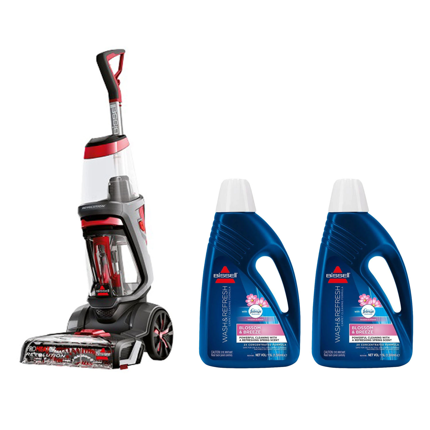 BISSELL ProHeat 2X Revolution Tepperenser + 2x Wash & Refresh Febreze 1.5L I Pakke - Gratis frakt v:3874097