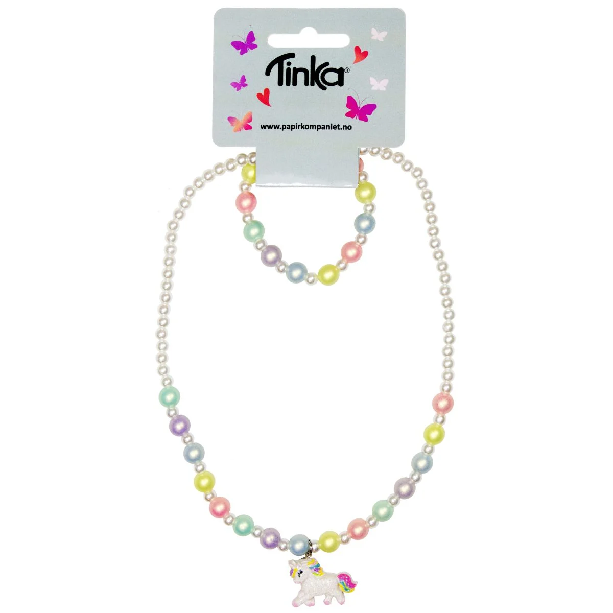 Tinka Beauty – Necklace/Bracelet – Pearls with Unicorn (8-433203A) v:3655423
