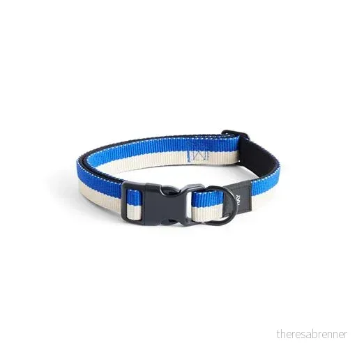 HAY – Dogs Collar Flat – M/L – Blue and off-white stripe – Blå/Hvit – Blue and off-white stripe v:8759600 HAY – Dogs Collar Flat – M/L – Blue and off-white stripe – Blå/Hvit – Blue and off-white stripe v:8759600