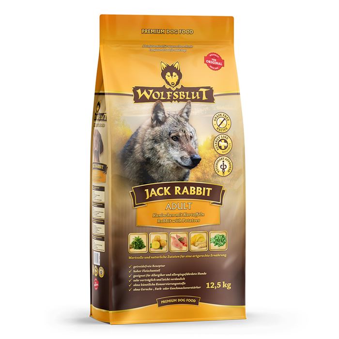Wolfsblut - Dogfood - Jack rabbit 12,5 kg - Gratis frakt v:1150269