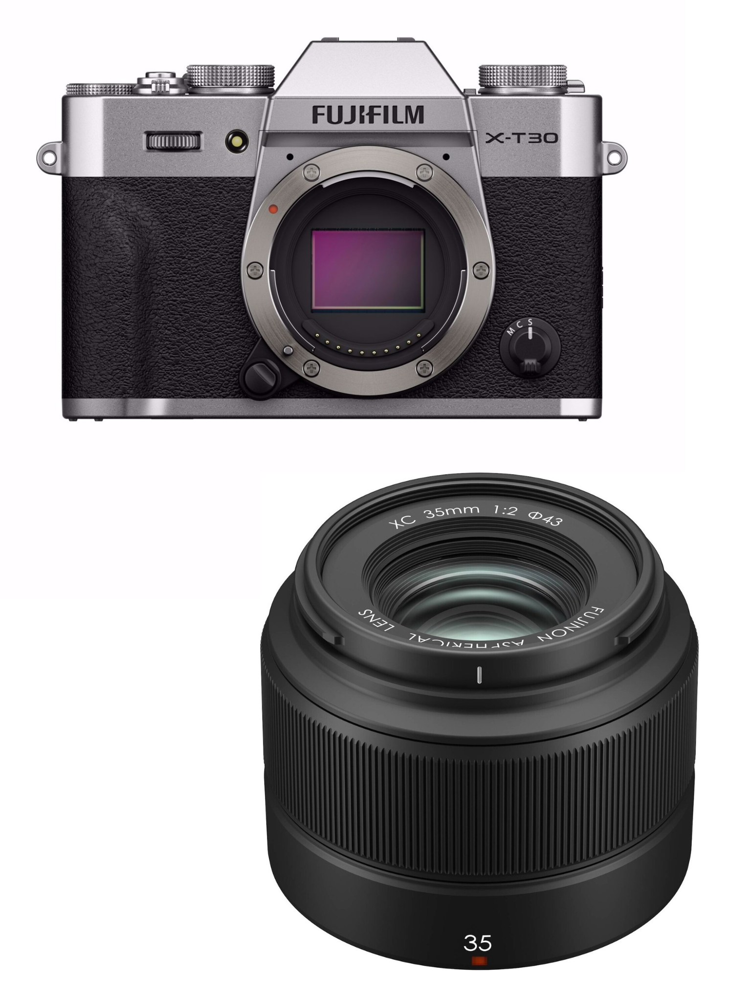 Fujifilm - X-T30 III & XC 35mm F2.0 - 26MP Kamerapakke med 6.2K Video - Bundle - Gratis frakt v:5475409