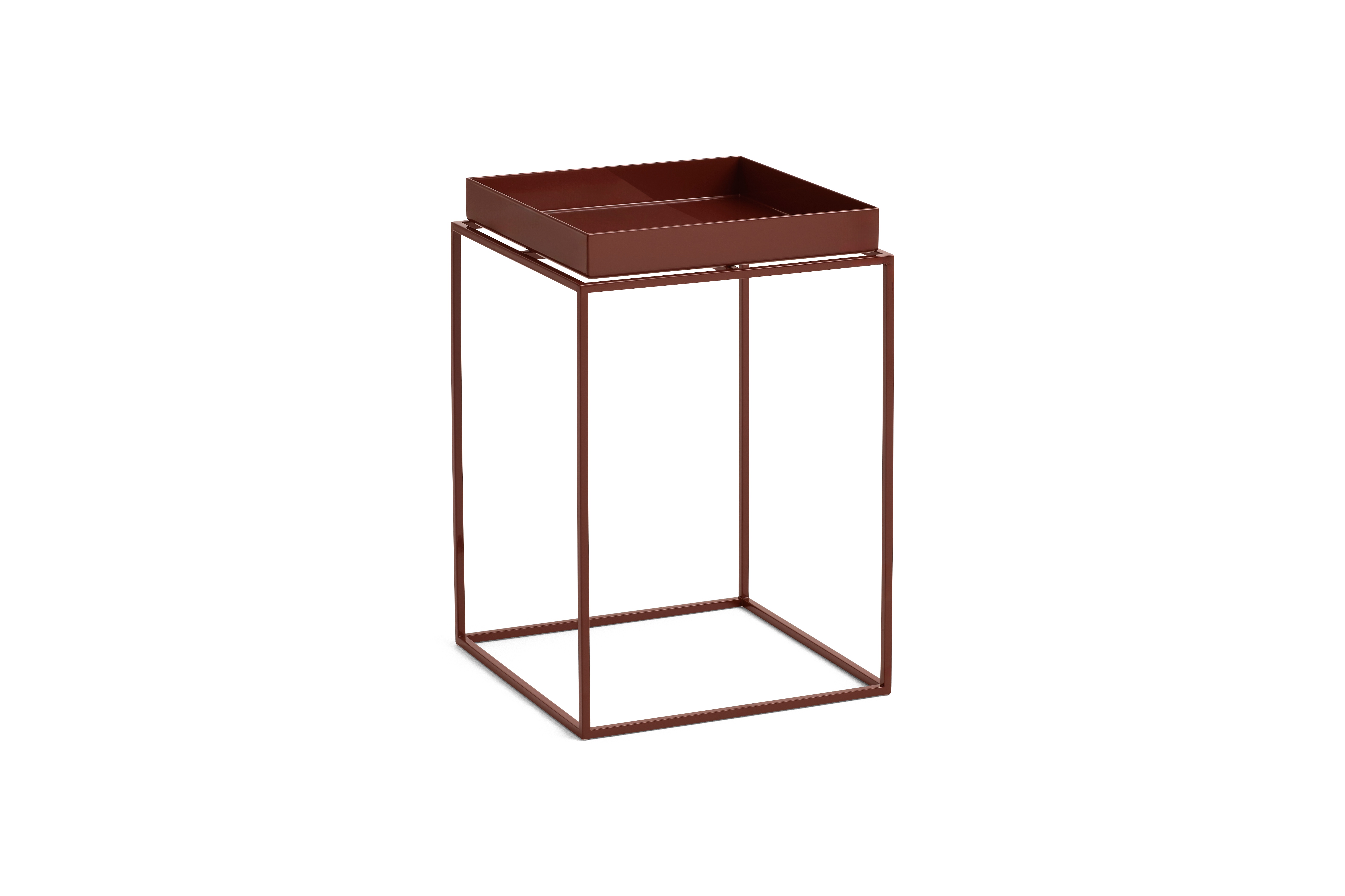 HAY - Tray Bord - Small High - 30x30x44 cm - Sjokolade - Brown - S - Gratis frakt v:1088587