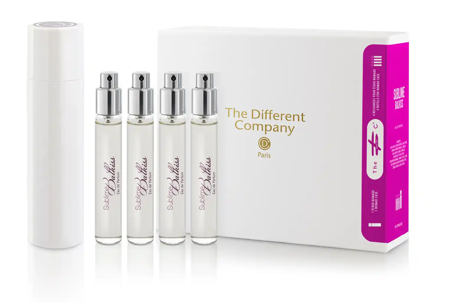 The Different Company - Sublime Balkiss Travel Set EDP 4 x 7,5 ml + Travel Spray - Gratis frakt v:7481037